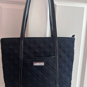 Vera Bradley Quilted Black Tote